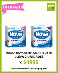 PACK TOALLA NOVA ULTRA GIGANTE