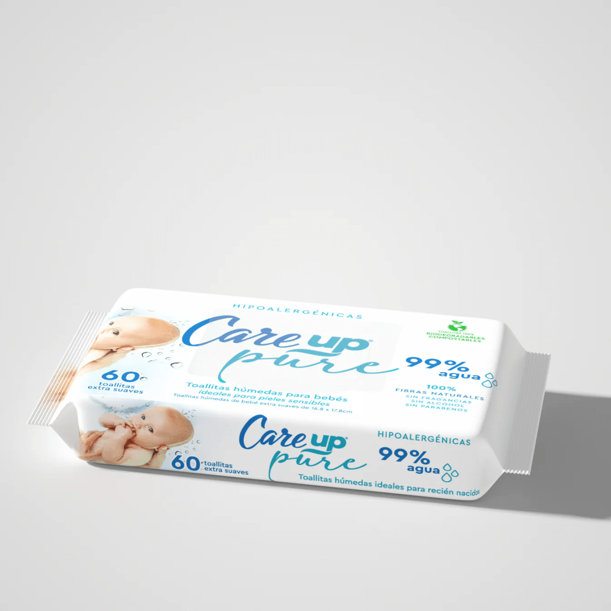 TOALLA HUMEDA CARE UP PURE2