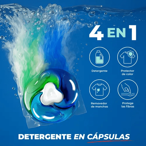 DETERGENTE CLEAN X 4 EN 1 35 CAPSULAS 0