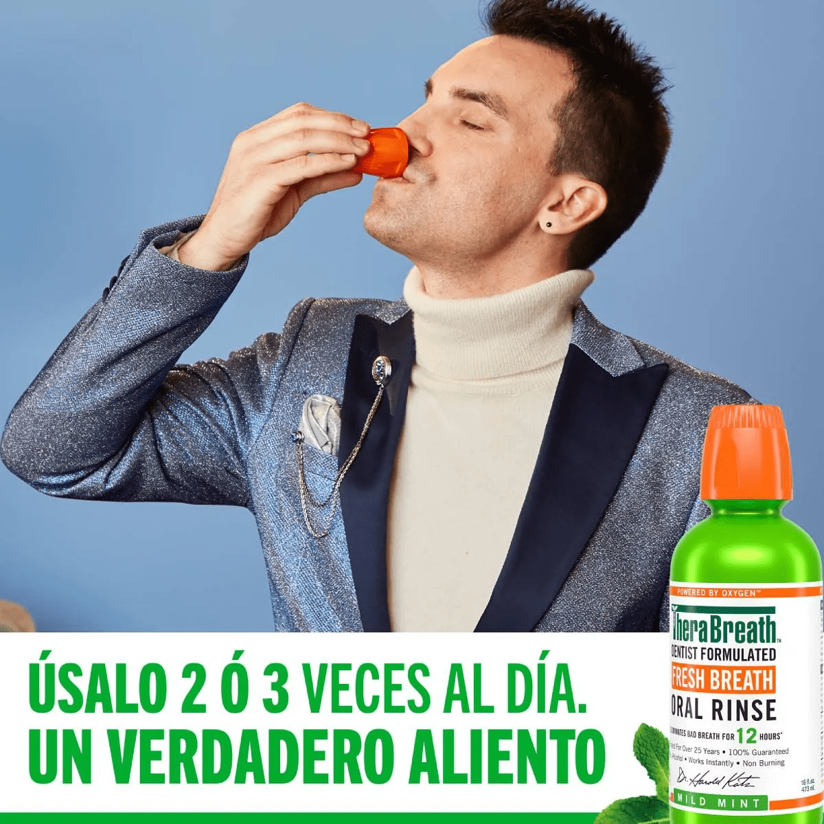 ENJUAGUE BUCAL THERABREATH 473 ML5