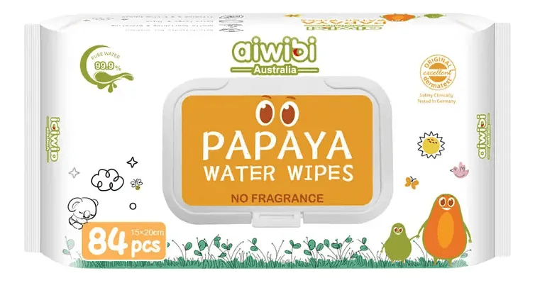 TOALLITAS HUMEDAS AIWIBI PAPAYA X 3 UN 0