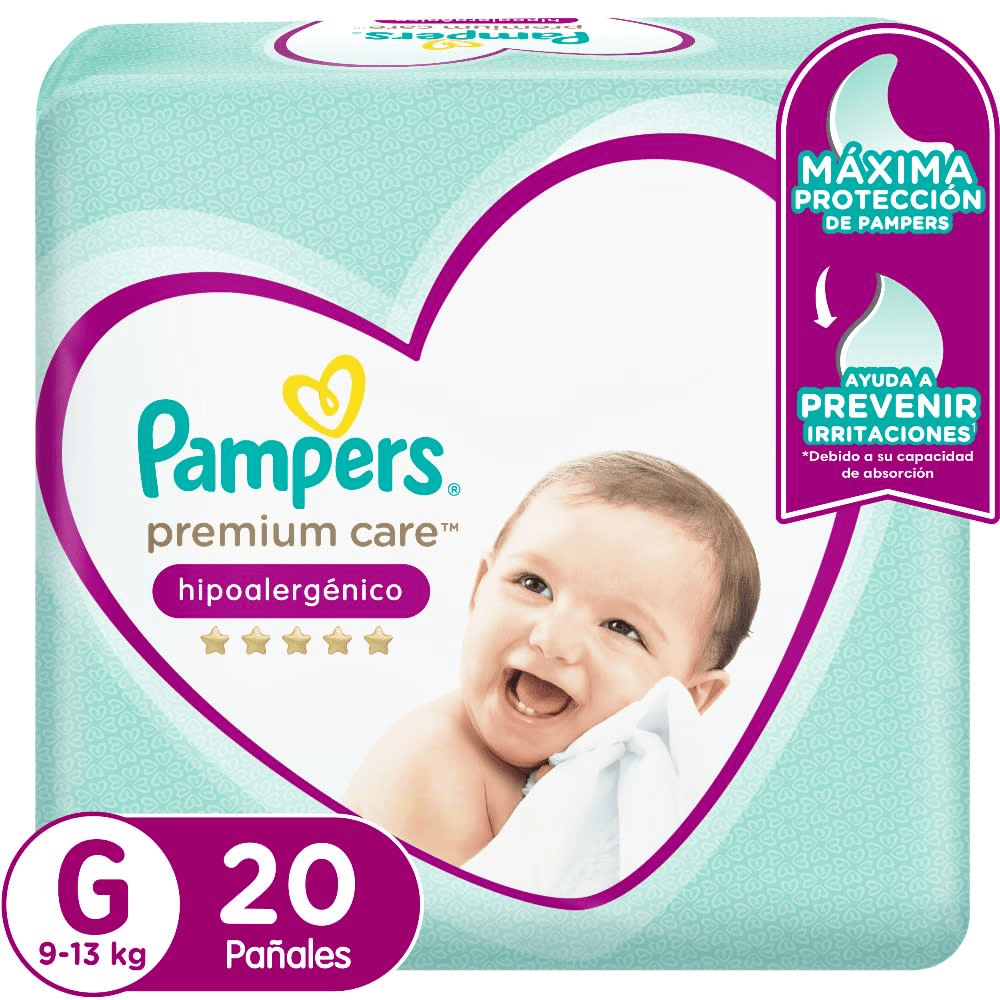PAÑAL PAMPERS PREMIUM CARE VARIEDADES 1