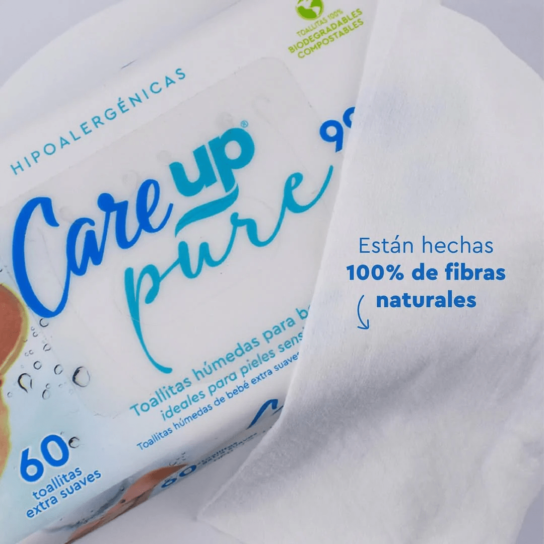 TOALLA HUMEDA CARE UP PURE3