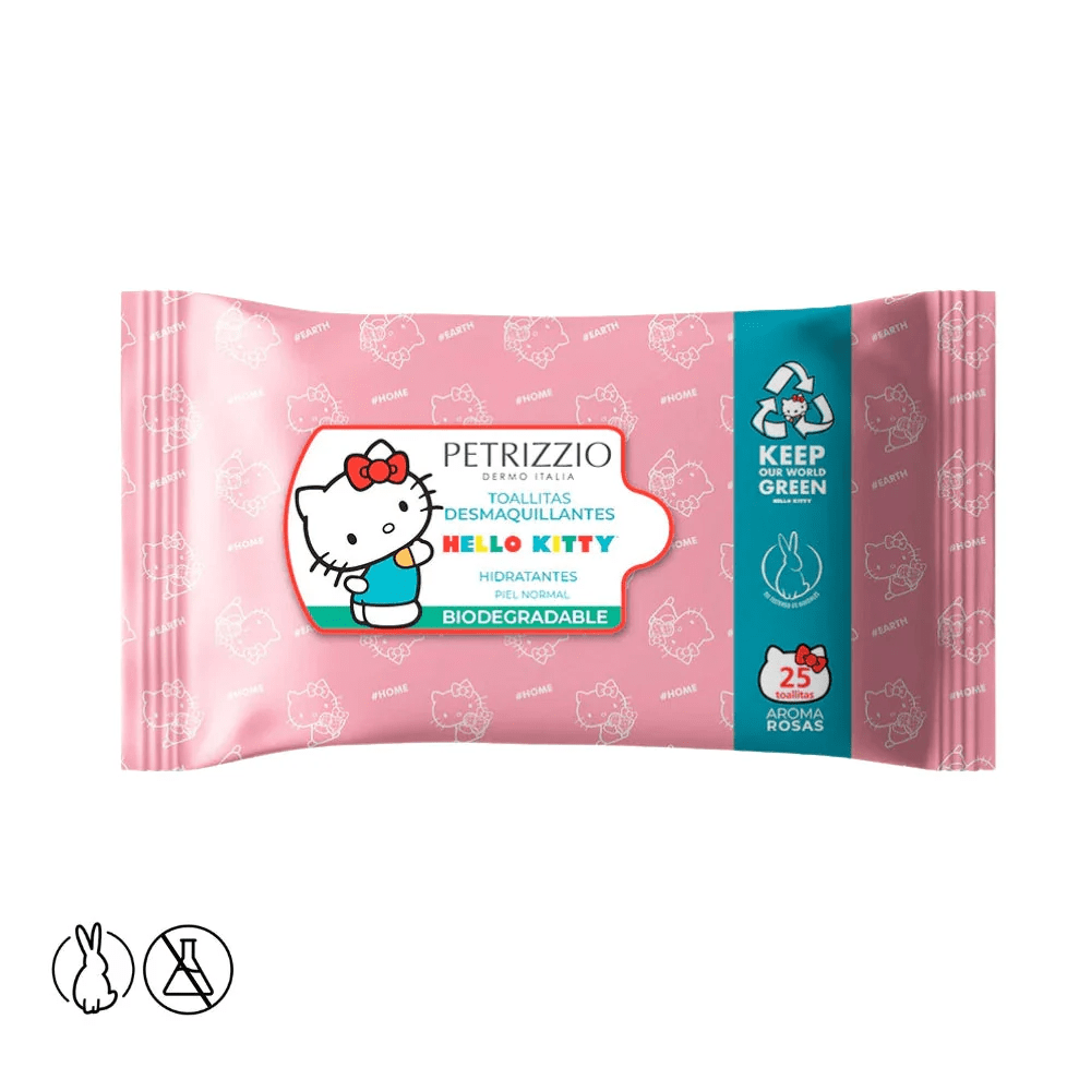 TOALLITAS DESMAQUILLANTES HELLO KITTY 25 UN2