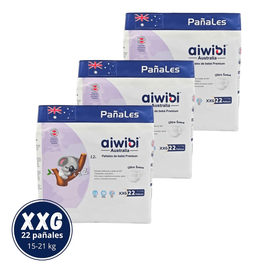 PACK X 3 PAÑAL AIWIBI PREMIUM ULTRA SUAVE3