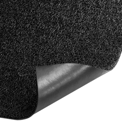 Piso Limpiapiés Felpudo Pvc (Tipo Nomad) Negro 12 mm. Espesor 1,20 Mt. Ancho 1 mt. Lineal.