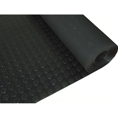Piso De Goma Estoperol Negro 1,60 Importado