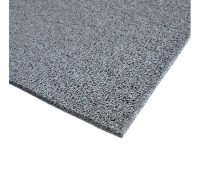 Piso Limpiapiés Felpudo (Tipo Nomad) Gris 15 mm Espesor x 1,20 mt. Ancho x 12 mt. Lineal