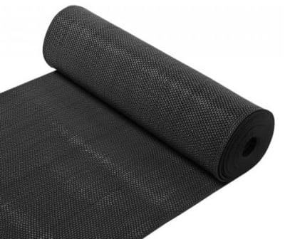 Piso Escurre Agua PVC (Tipo Wet) 1.20 Negro Rollo de 15 Metros - 5 mm de Espesor