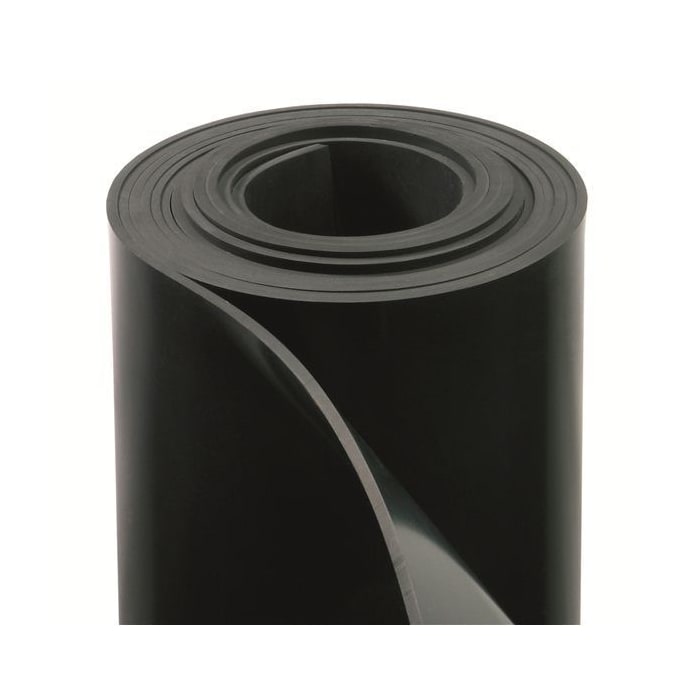 Empaquetadura Caucho Natural Sin Tela 1,6 mm. x 1 mt. de ancho. Rollo 20 mts.2