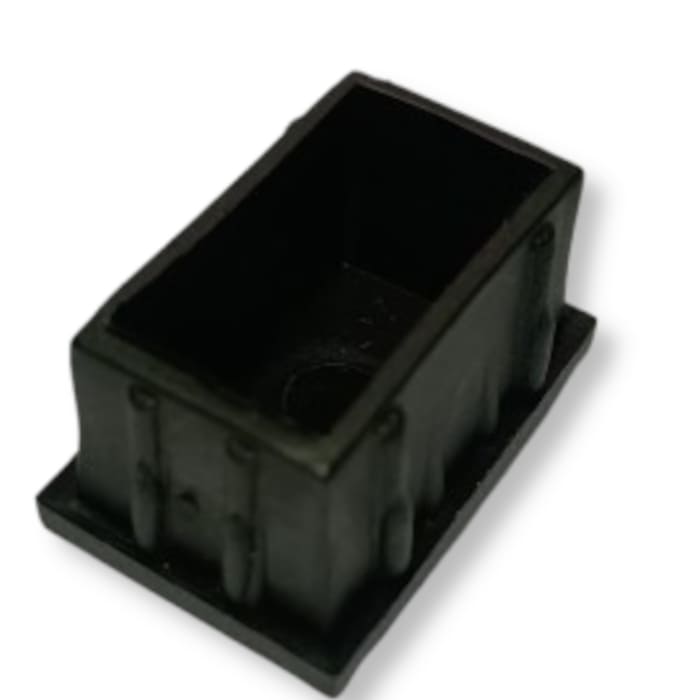 Regatón Plástico Tapa Perfil (Taco) 30 x 50 mm. Interior Negro1