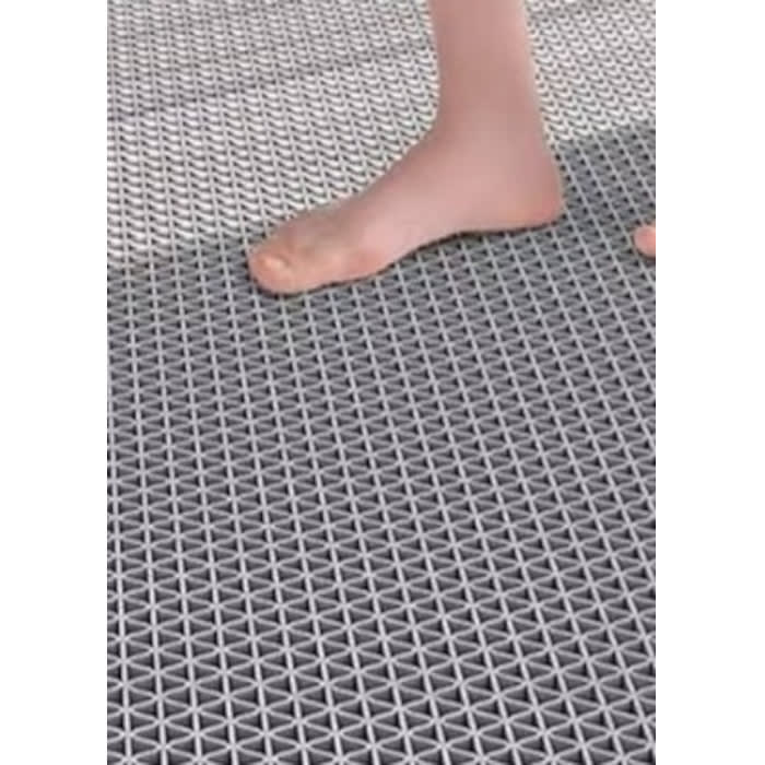 Piso Escurre Agua PVC Gris (Tipo Wet) 1.20 x metro lineal - 5 mm de Espesor1