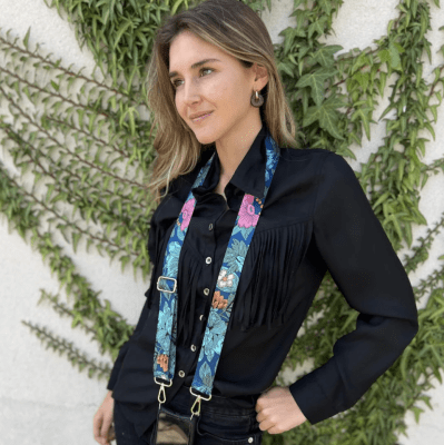 Strap Azul Flores3