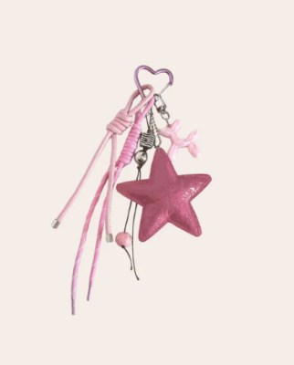 Llavero Estrella Rosada1