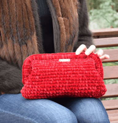 Cartera CHENILLE ROJA S3