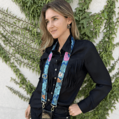 Strap Azul Flores