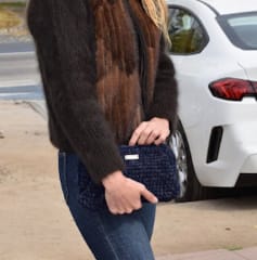 Cartera CHENILLE AZUL