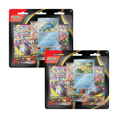 PREVENTA: Pokémon TCG - Mega Evolution - 3 Pack Blister (Inglés)1