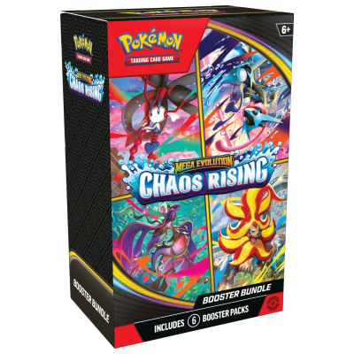 Pokémon TCG - Mega Evolution: Chaos Rising - Booster Bundle (Inglés)1