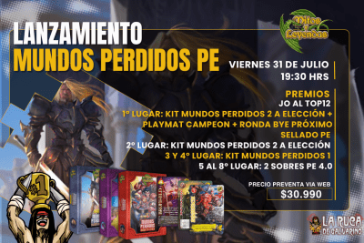 Lanzamiento Mundos Perdidos PE 20261