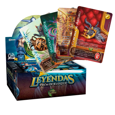 PREVENTA Display Leyendas Primer Bloque 3.0 + 3 cartas Gatos al azar1