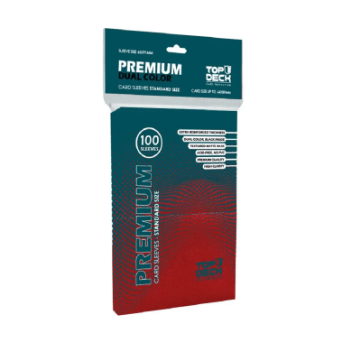 Top Deck - Protector Premium Standard 66x91mm Rojo1