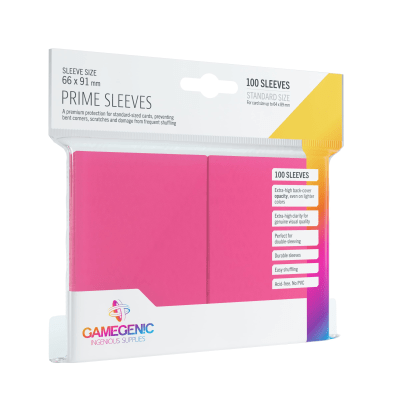 Gamegenic - Sleeves Matte Prime Pink 66x911