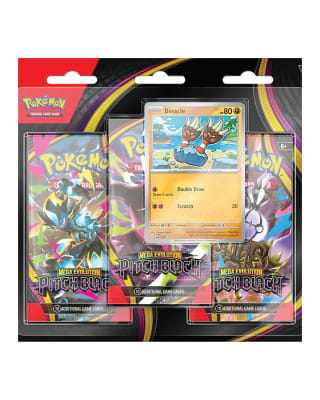 Pokemon TCG Mega Evolution - Pitch Black - 3-Pack Blister English1