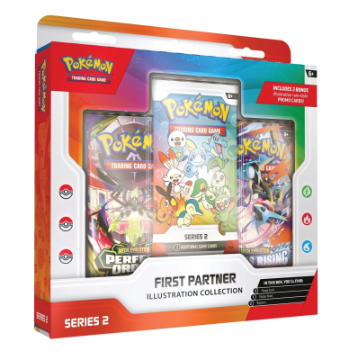 PREVENTA: Pokémon TCG - First Partner Illustration Collection (Q2 2026) (Inglés)1