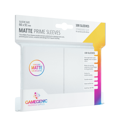 Gamegenic - Sleeves Matte Prime White 66x911