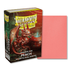 Dragon Shield - Peach Japanese Matte Dual Sleeves