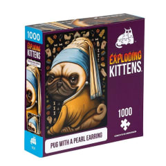 Exploding Kittens - Puzzle Pug with a Pearl Earring (1000 piezas)