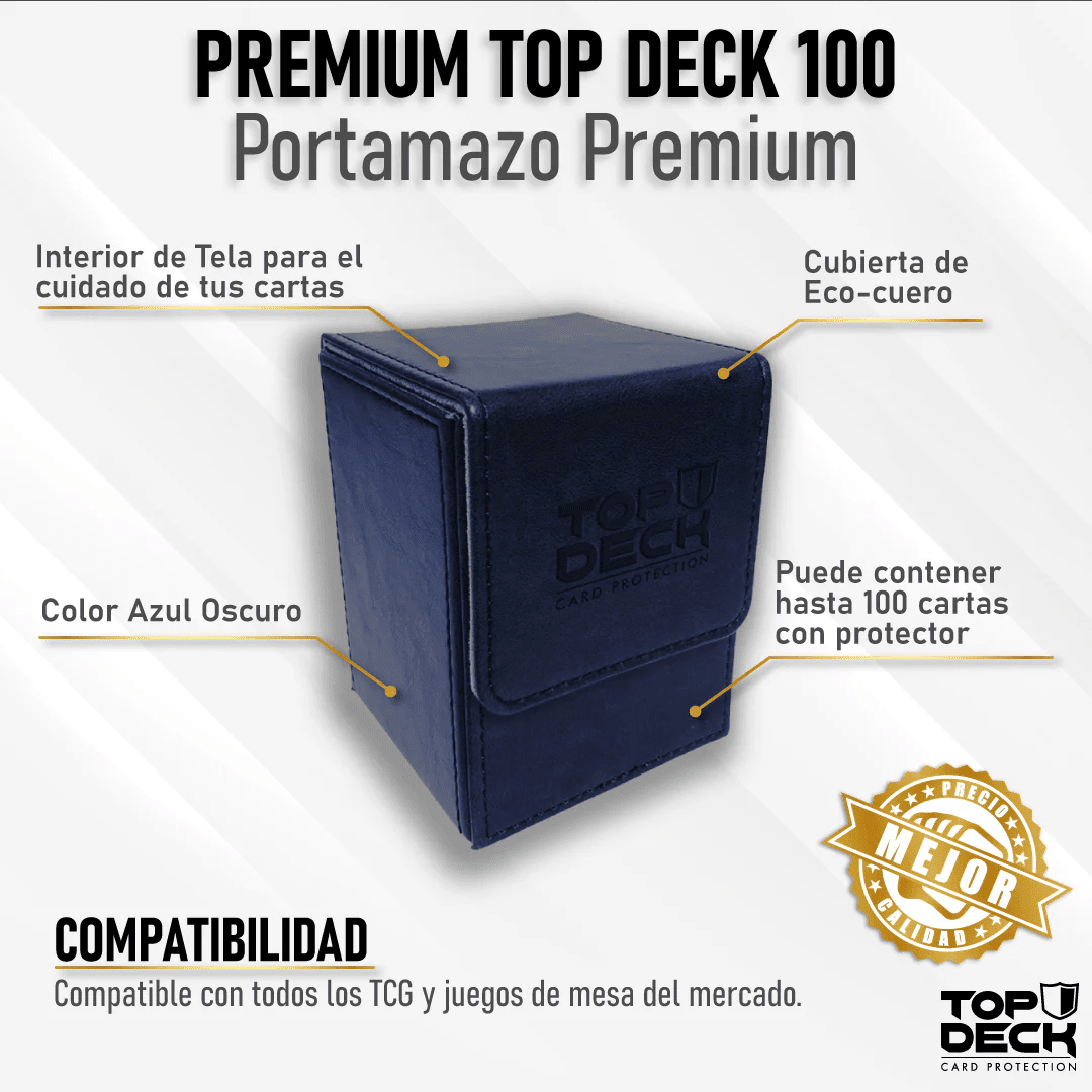 Top Deck - Premium Deck Box 100 color Azul Oscuro1