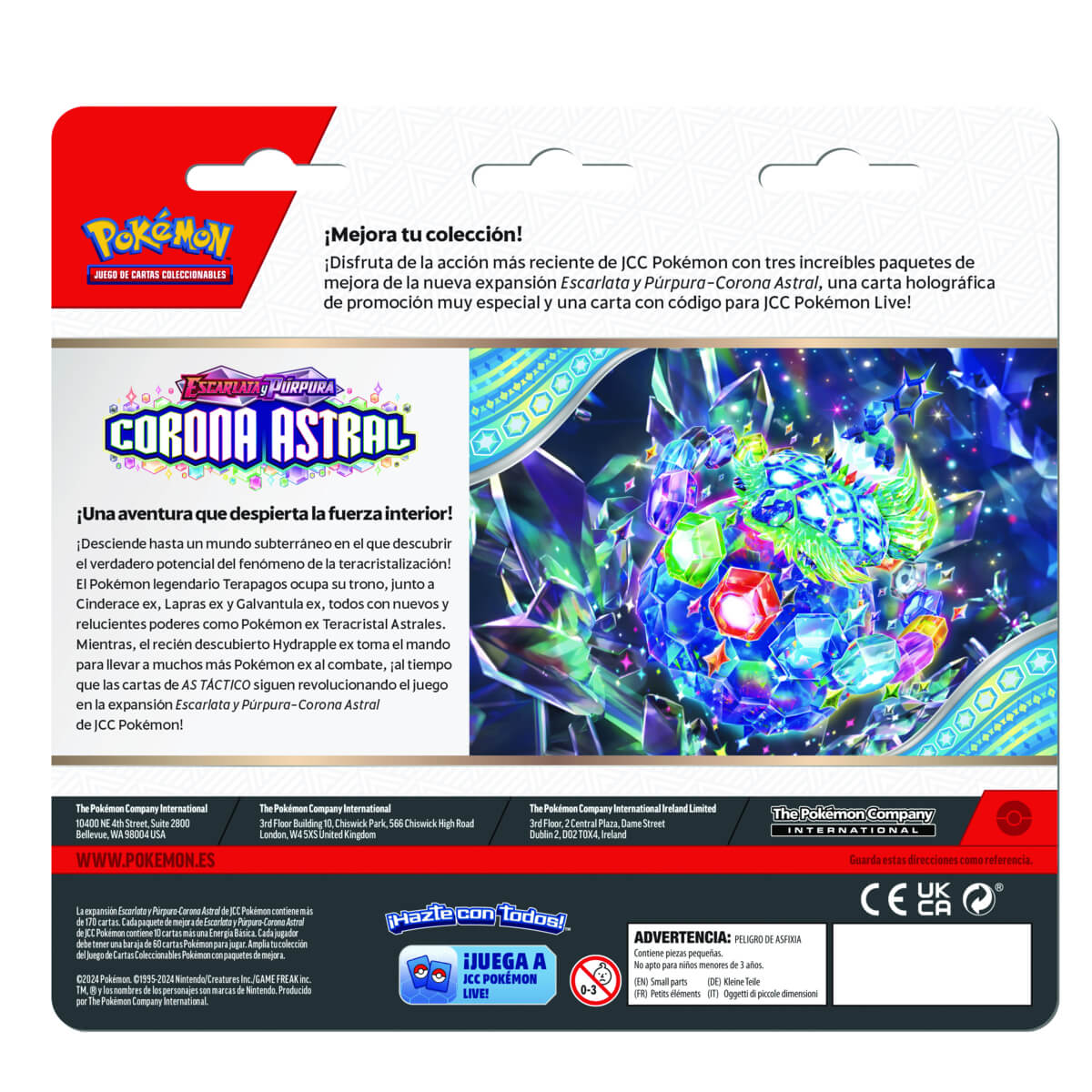 Pokemon TCG Stellar Crown 3Pack Blister – Español2