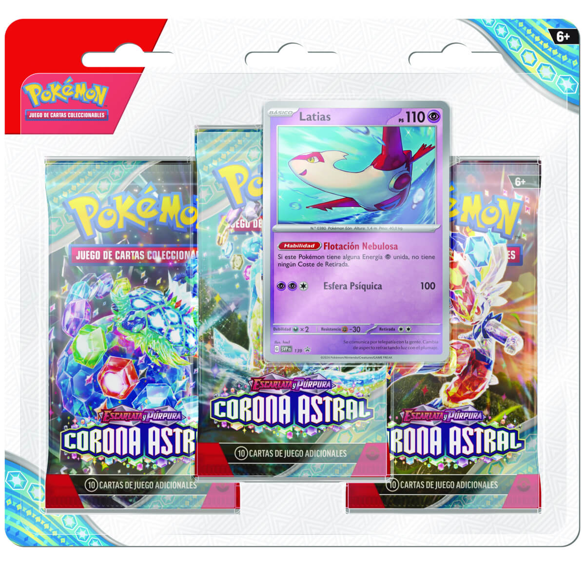 Pokemon TCG Stellar Crown 3Pack Blister – Español 0