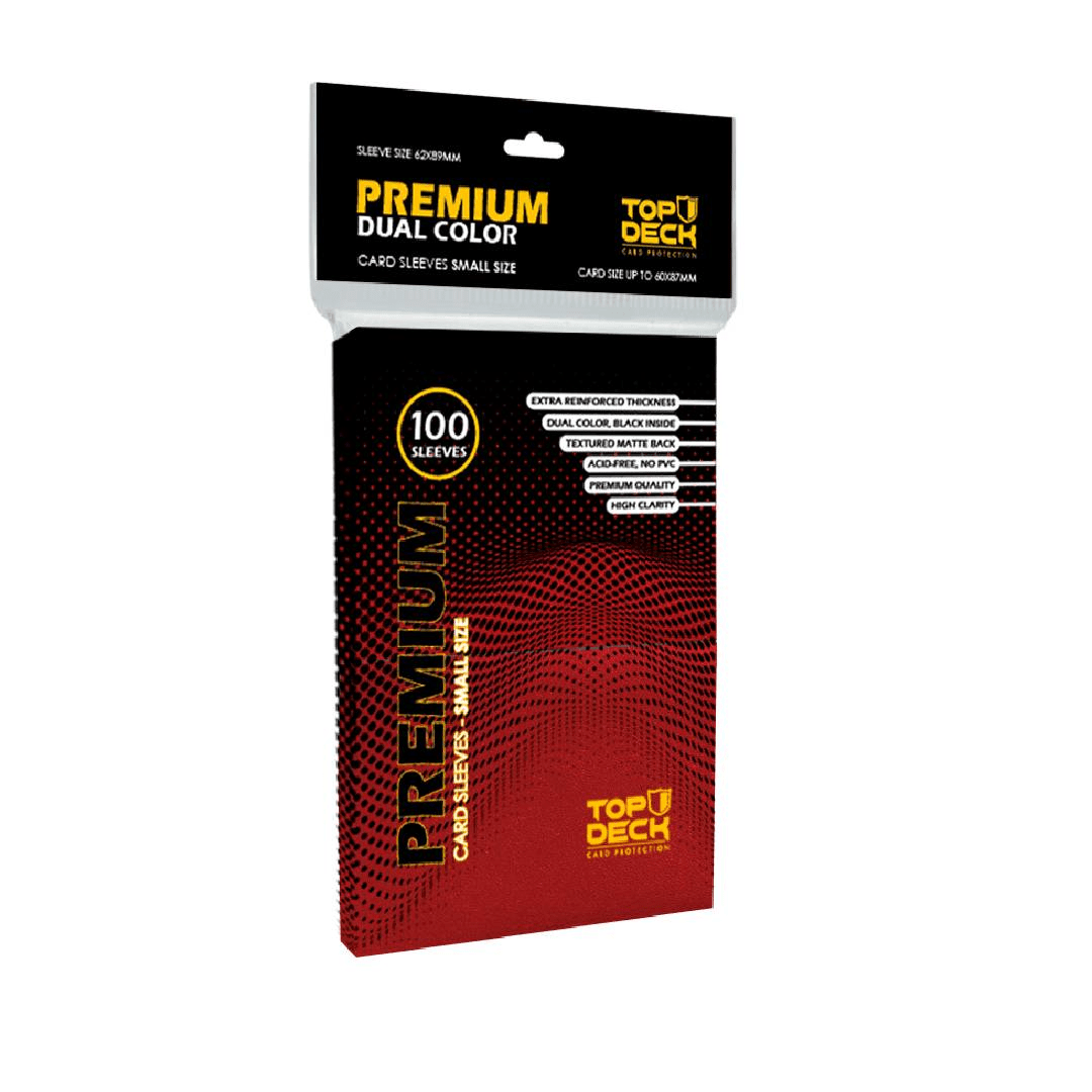 Top Deck - Protector Premium Dual Color Small Size 62x89mm Rojo 0