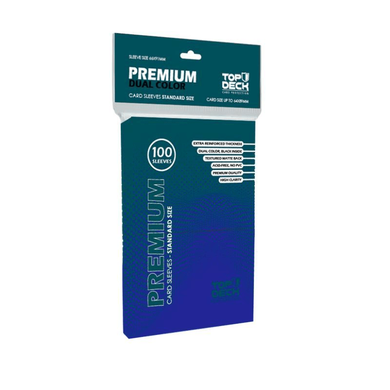 Top Deck - Protector Premium Standard 66x91mm Azul 0