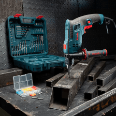 Set taladro percutor 52 piezas