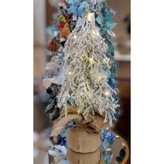 ARBOL NEVADO PREMIUM CON LUZ 46 CMS
