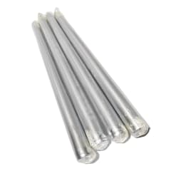 SET DE 4 VELAS PLATEADAS