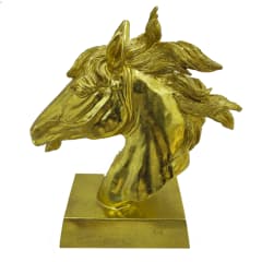 BUSTO CABALLO DORADO
