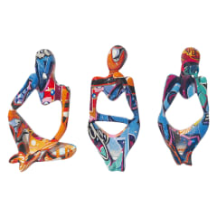 SET 3 HOMBRES PENSANTE COLORES