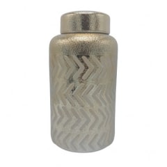 ANFORA DORADA LINEAS