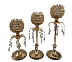 SET DE TRES CANDELABROS DRAGON
