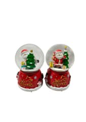 ESFERA DE AGUA MERRY CHRISTMAS CON LUZ Y MUSICA