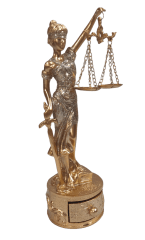 DAMA DE LA JUSTICIA COFRE GOLD
