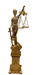 DAMA DE LA JUSTICIA PEDESTAL GOLD