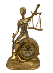 DAMA DE LA JUSTICIA RELOJ SENTADA