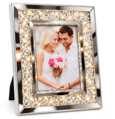 PORTAFOTO RECTANGULAR CON LUZ 25 CMS