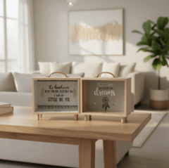 CAJA ALCANCIA MADERA VIAJES